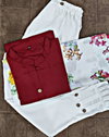 Rozey Rubi Cotton Digital Printed Kurti With Pant Dupatta Exporters In India  